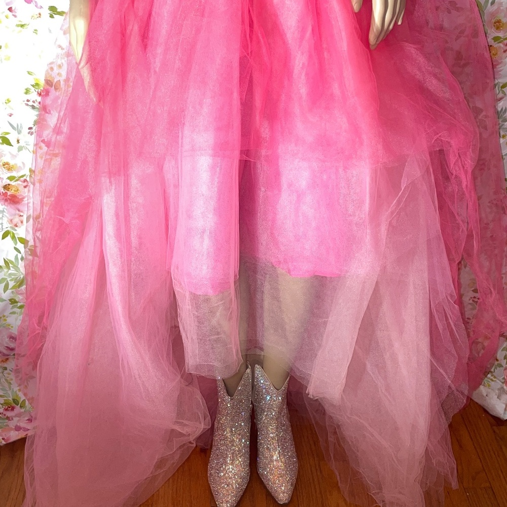 Hutch Asymmetrical Tulle Skirt-Valentines Must Have - Picture 2 of 4